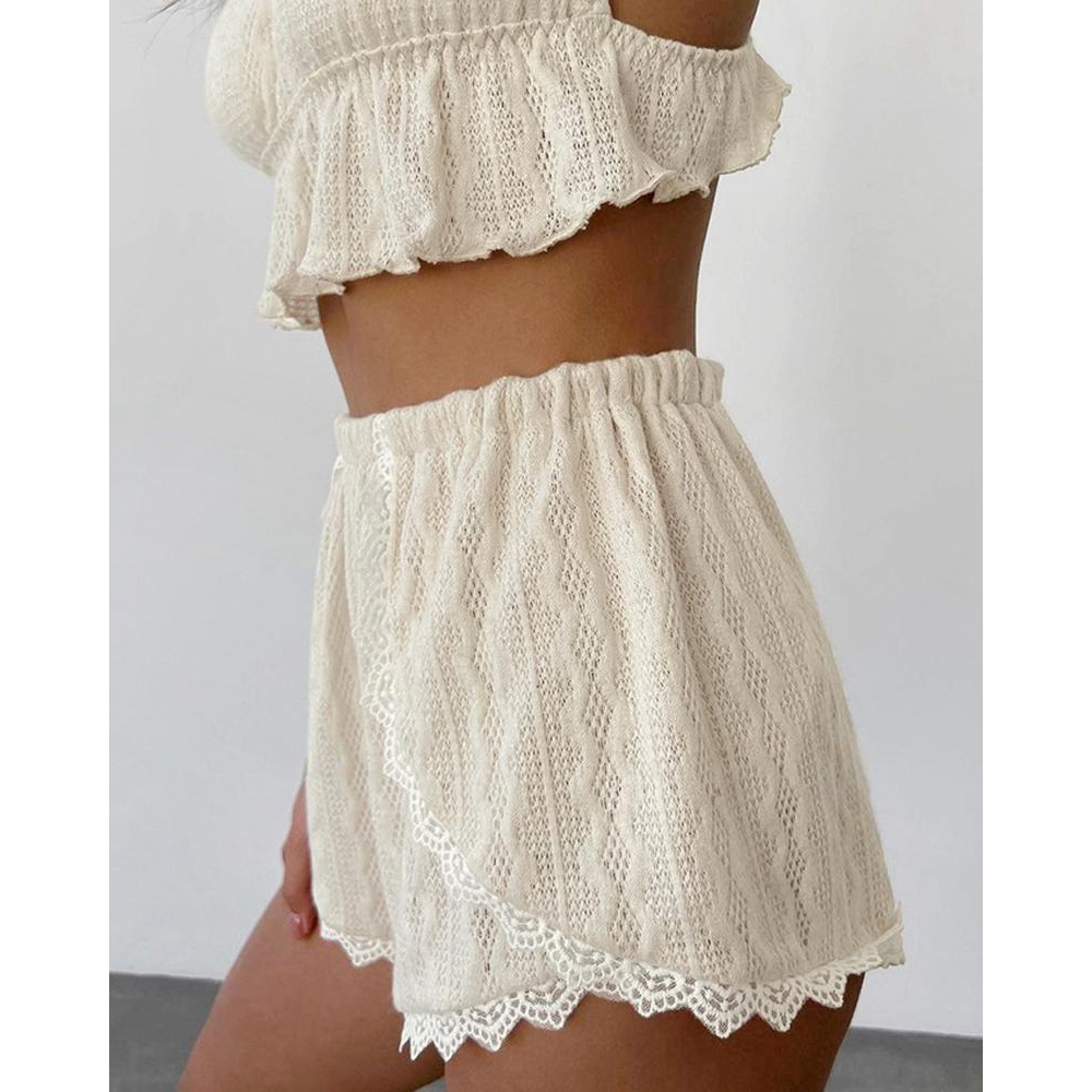Kanten rand Ruche zoom Kabel g - Cami Top Lace recensie en prijs