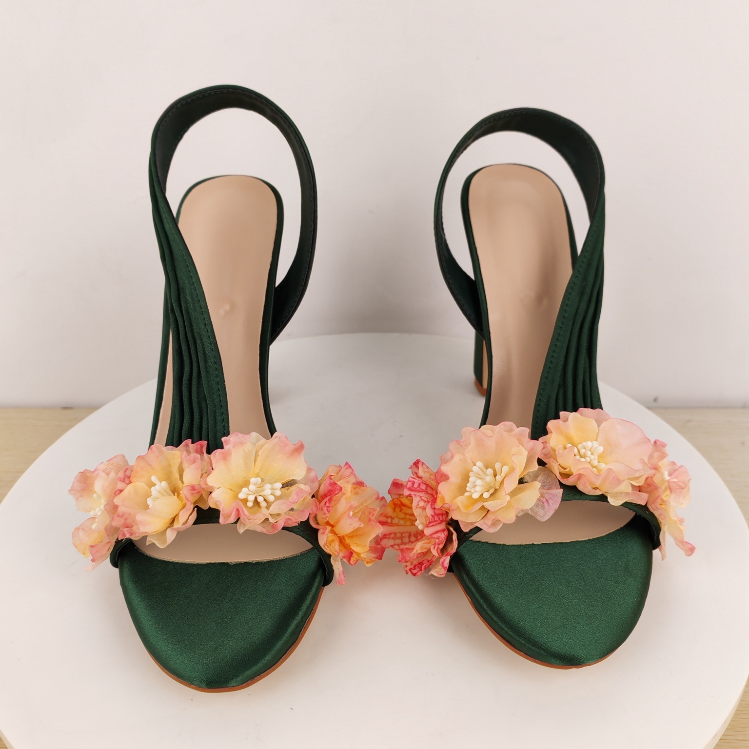 Blokhakken Slingback Bloemen S - Slip Dress Satin recensie en prijs