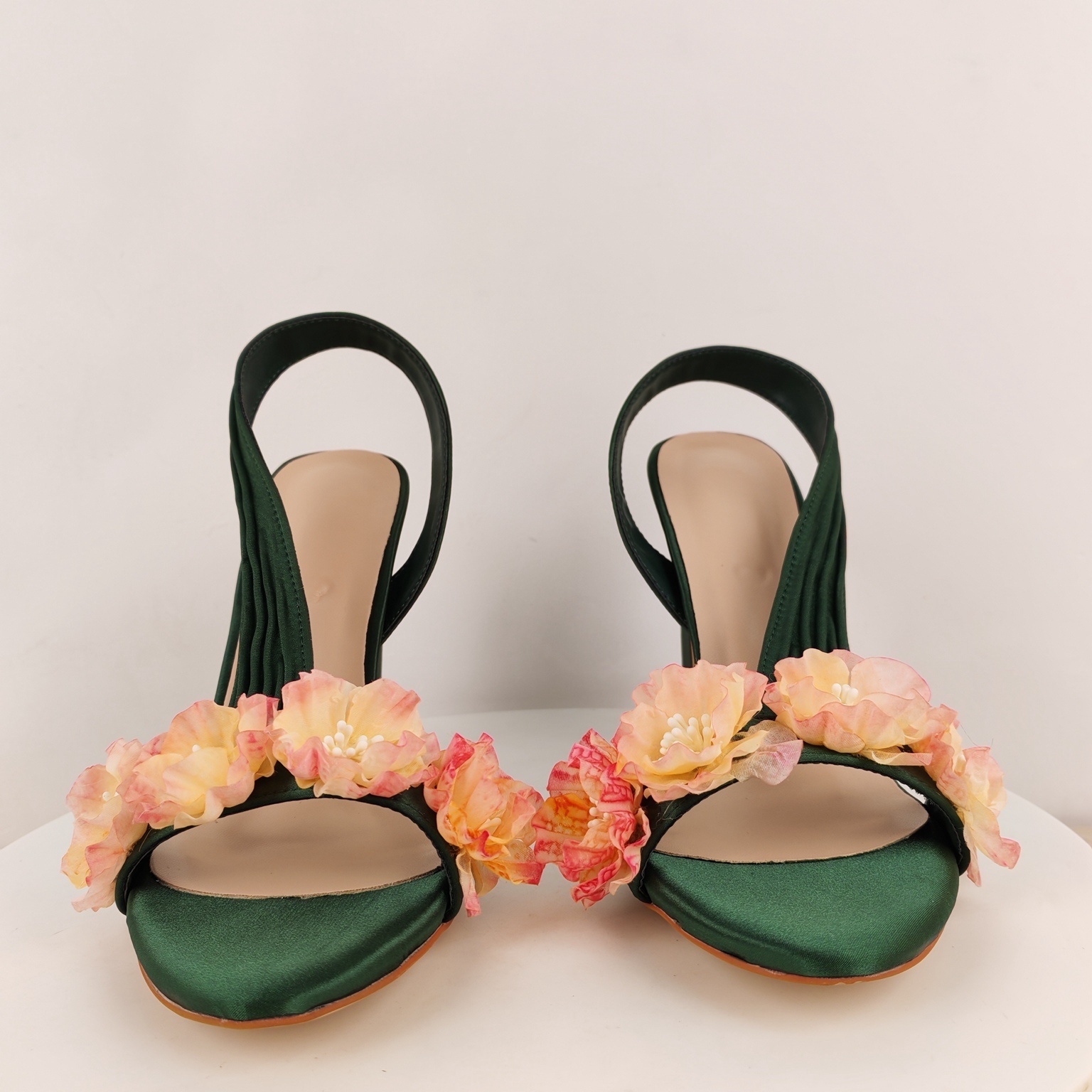 Blokhakken Slingback Bloemen S - Slip Dress Satin recensie en prijs