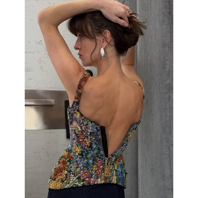 Bloemenprint, taille-aansluite - Corset Waist Cinch recensie en prijs