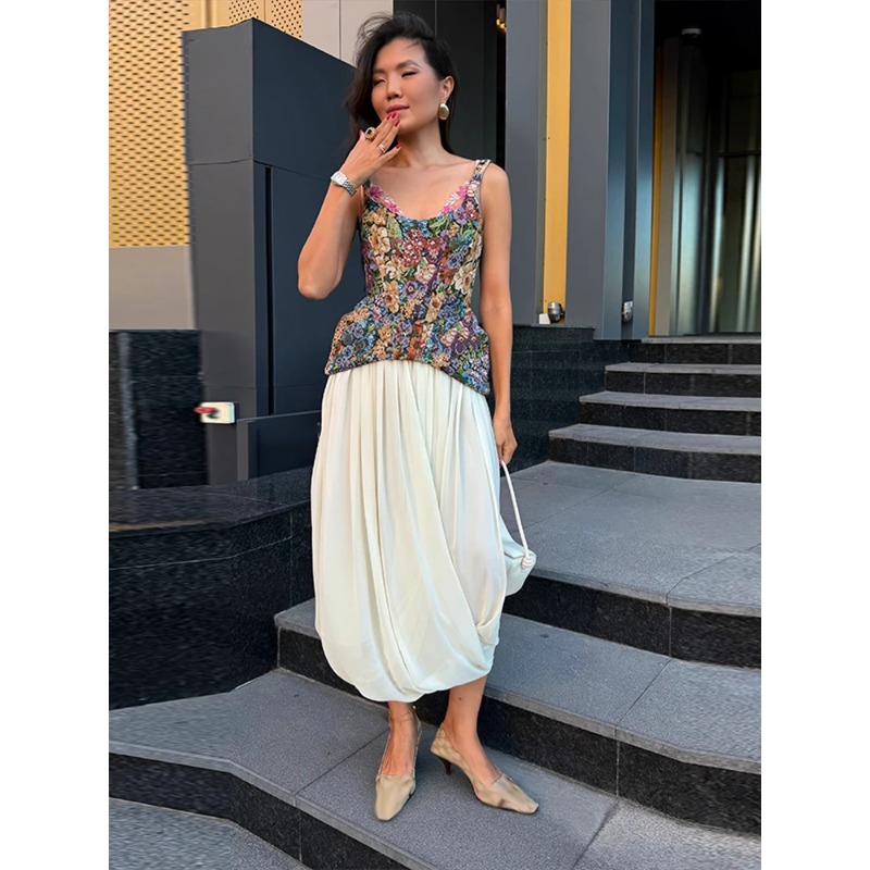 Bloemenprint, taille-aansluite - Corset Waist Cinch recensie en prijs